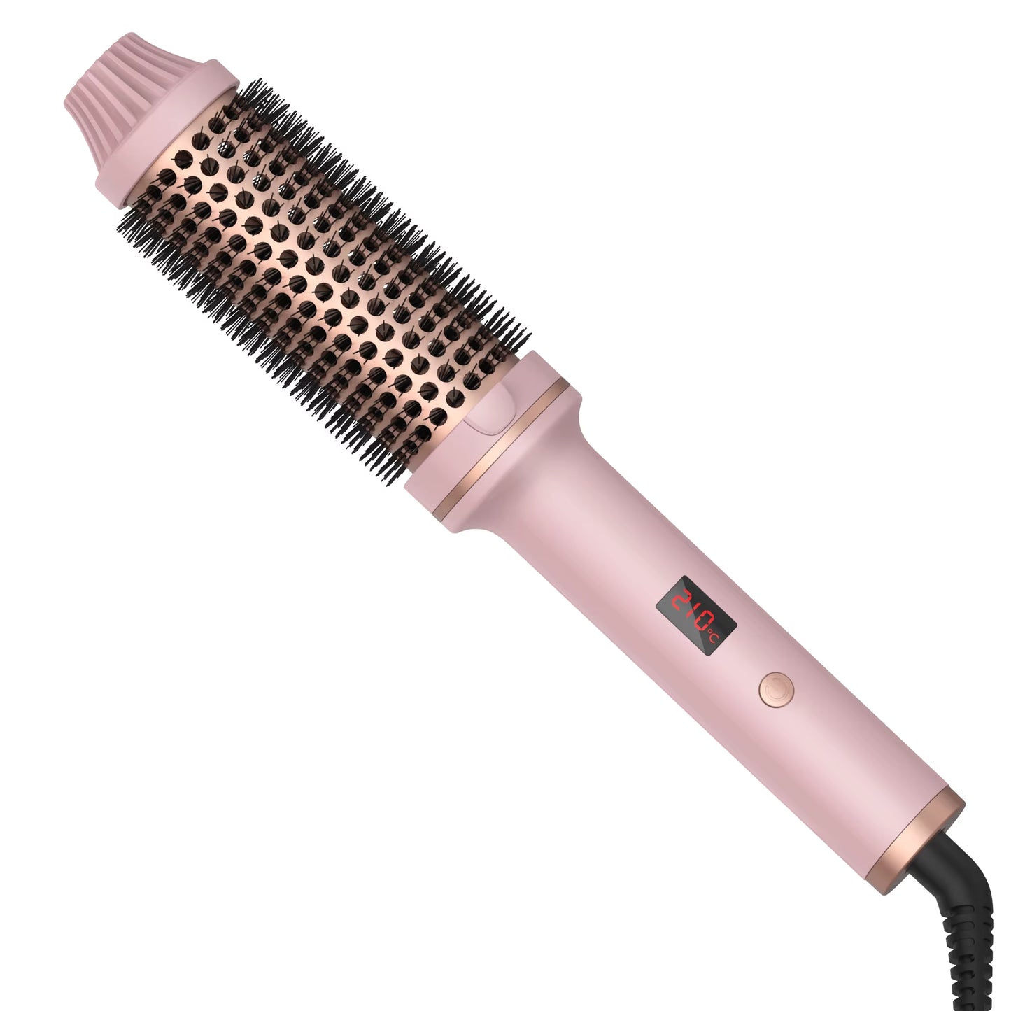 1.5 Inch Heated Curling Brush Ceramic Curling Iron Volumizing Hot Brush Create Root Volume & Loose Curls, Electric round Brush