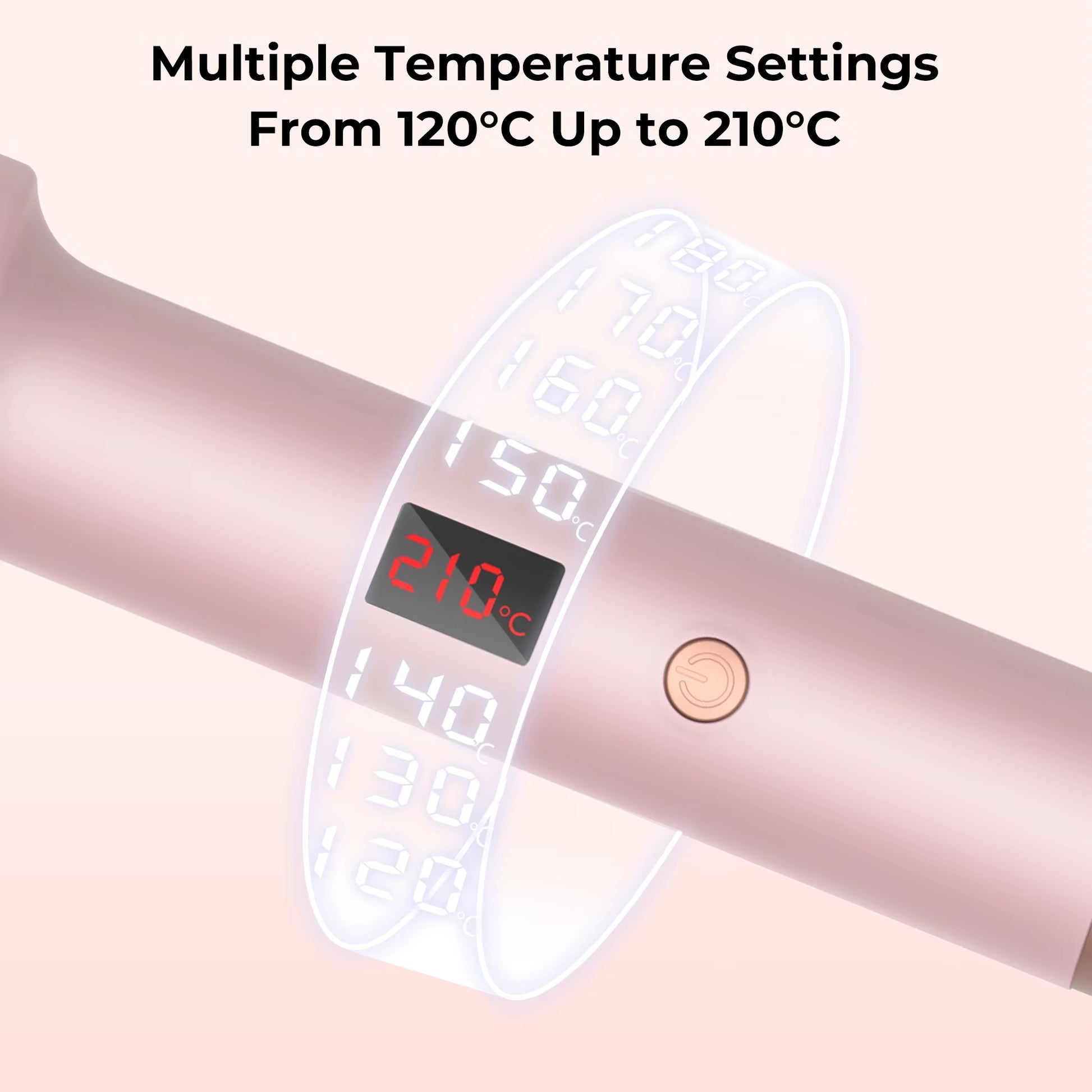 1.5 Inch Heated Curling Brush Ceramic Curling Iron Volumizing Hot Brush Create Root Volume & Loose Curls, Electric round Brush